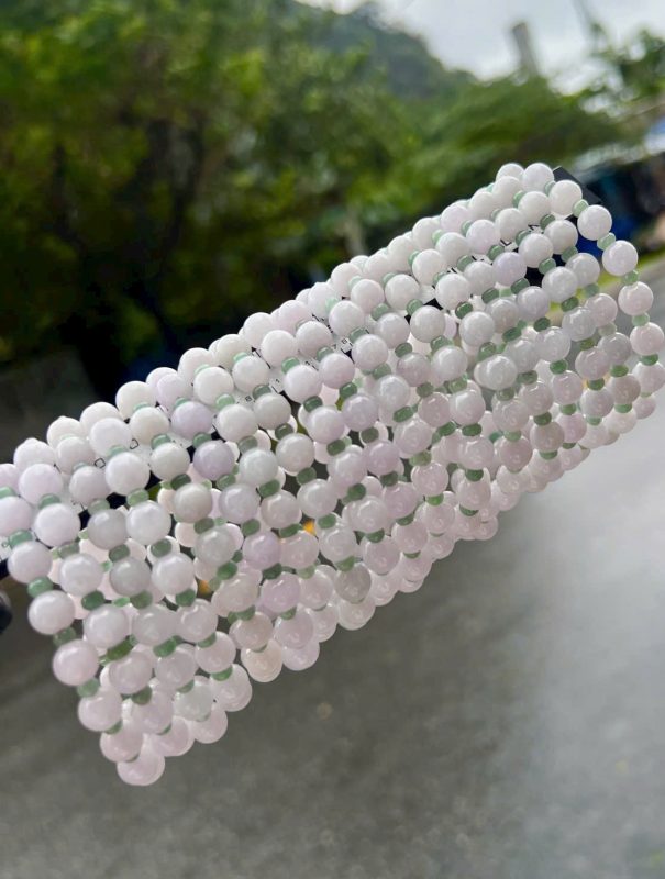 Vòng Tay Bạch Ngọc Mix Táo Xanh Đá Tự Nhiên