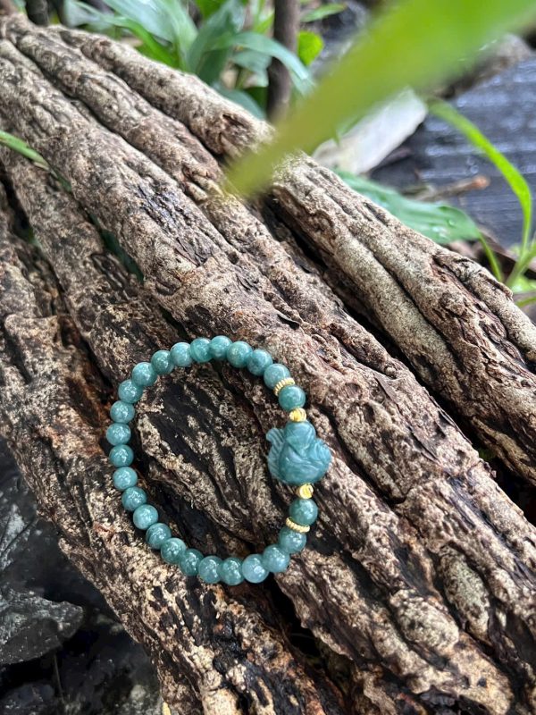 Vòng Tay Ngọc Lam Mix Hồ Ly Baby 7mm – Biểu Tượng Của May Mắn Và Tình Duyên