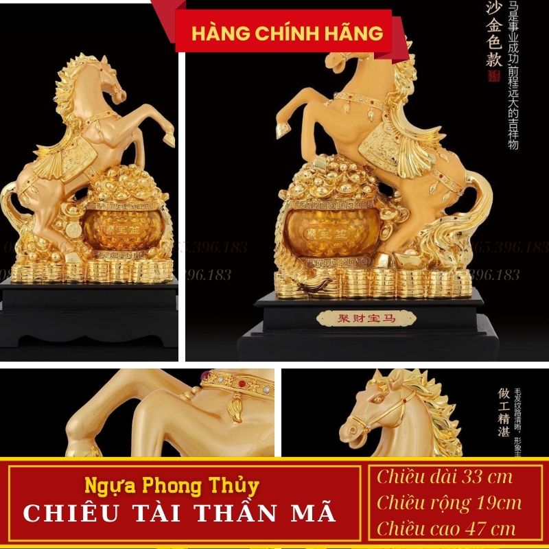 Tượng Ngựa Phong Thủy Chiêu Tài Thần Mã – Linh Vật Mang Lại Phú Quý, Thành Công Và Thịnh Vượng