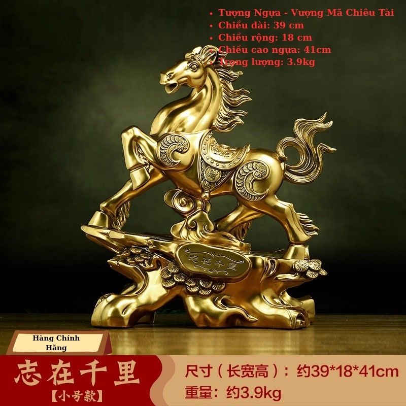 Tượng Ngựa Phong Thuỷ - Vượng Mã Chiêu Tài 