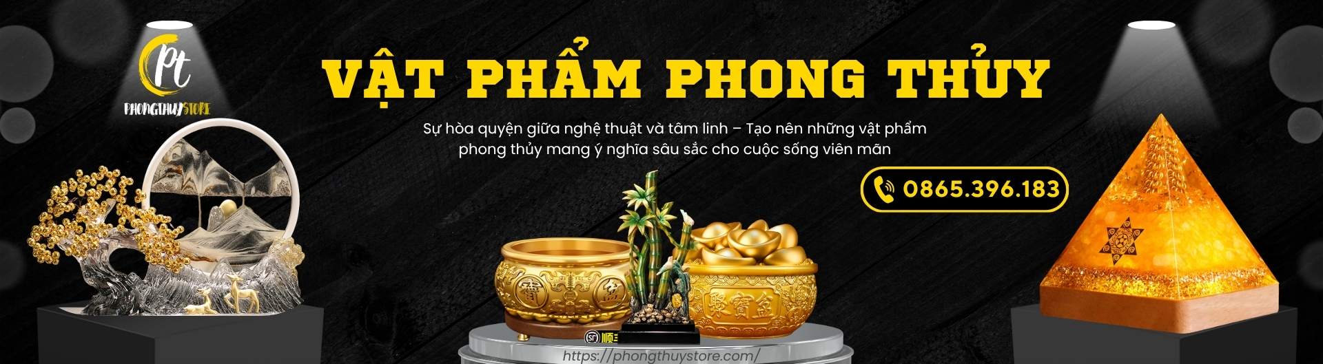 Banner vật Phẩm Phong Thủy