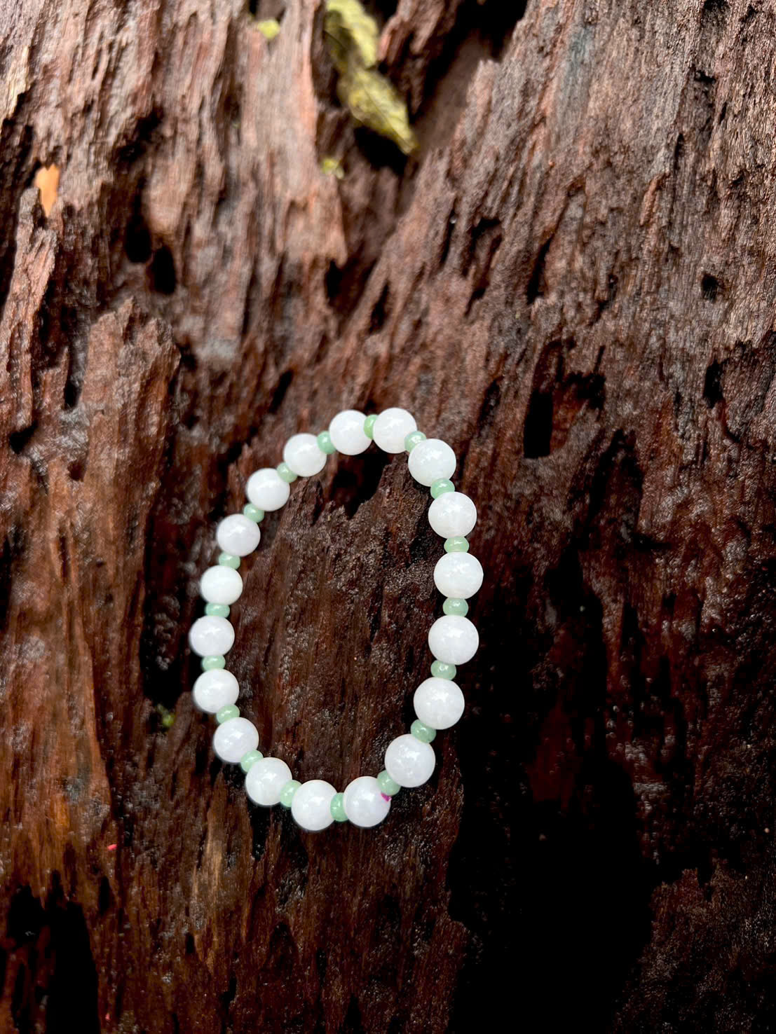 Vong-tay-bạch-ngoc-mix-tao-xanh-4 Vòng Tay Bạch Ngọc Mix Táo Xanh Đá Tự Nhiên