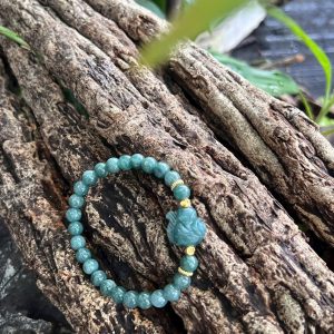 Vòng Tay Ngọc Lam Mix Hồ Ly Baby 7mm – Biểu Tượng Của May Mắn Và Tình Duyên