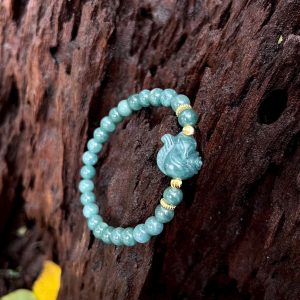 Vòng Tay Ngọc Lam Mix Hồ Ly Baby 7mm – Biểu Tượng Của May Mắn Và Tình Duyên