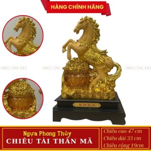 Tượng Ngựa Phong Thủy Chiêu Tài Thần Mã – Linh Vật Mang Lại Phú Quý, Thành Công Và Thịnh Vượng