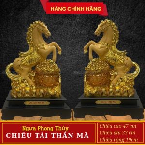 Tượng Ngựa Phong Thủy Chiêu Tài Thần Mã – Linh Vật Mang Lại Phú Quý, Thành Công Và Thịnh Vượng