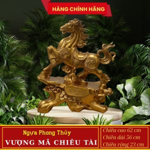 Tượng Ngựa Phong Thủy Vượng Mã Chiêu Tài – Biểu Tượng Thăng Tiến, May Mắn Và Tài Lộc