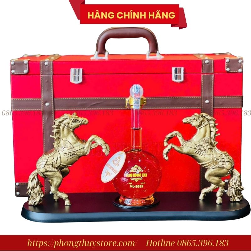 Linh Vật Ngựa Đôi Song Mã Phong Thủy 2026